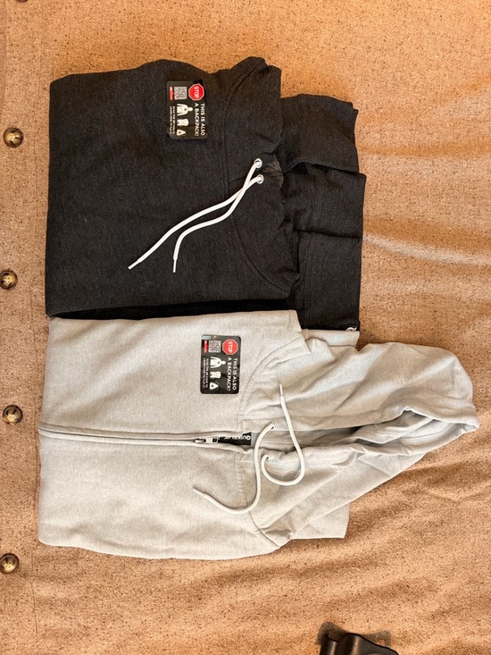 quickflip Other - Zip & Pullover Hoodies in Charcoal and Light Gray that can turn into a Backpack🤗
